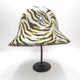 Kangaroo Fisherman Hat Men and Women Kangol New Leopard Pattern Tiger Dome Basin Frog Designer Q0703259J