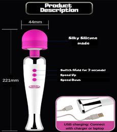 Magic Big Head Vibrator AV Wand Sex Toys for Women 12 Speed Clitoris Massager8599949