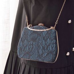 NEW Evening Bags Lace Dinner Bag Female Holding Bag Cheongsam Manual Diagonal Cross Wedding Dress