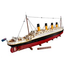 Blocks Classic Titanic Large Cruise Ship Compatible 10294 Building Block Model Set Assembly Brick Childrens Toys Kid Birthday Drop De Dhs0L