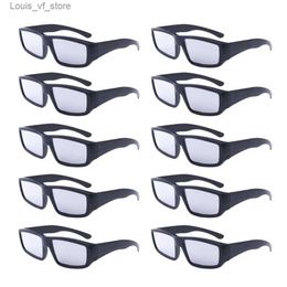 Outdoor Eyewear Sunglasses 10 pieces of transparent sunshade and visible light reducing glasses ISO12312-2 2015 certified glasses H240316