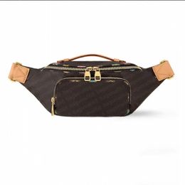 2024 new fanny pack chest bag street style shoulder crossbody waist bag Colourful printing classic plaid bumbag multi styles canvas material