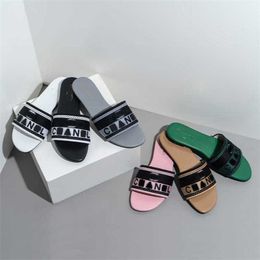 27% OFF Sports 2024 Slippersladies with embroidered red letters internet summer slides wearing beach sandals on the outside womens shoes
