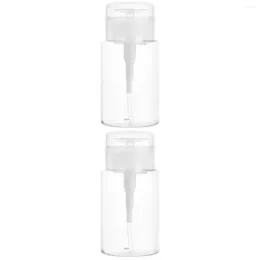 Nail Gel 2 Count Remover Makeup Water Bottle Travel Bottles Lotion Acrylic Cosmetics Container