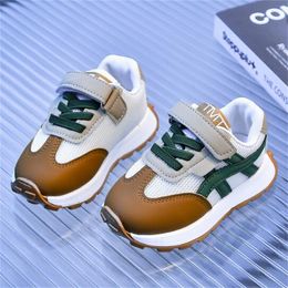 New Kids Athletic Shoes Child Casual Sneaker Rubber Sole Soft Leather Trainers Fashion Children Boys Girls Running Sports Shoe