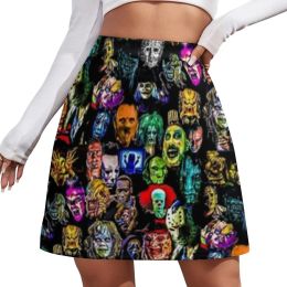 Dresses Halloween Holiday Aline Skirt Horro Streetwear Casual Skirts Lady Cute Mini Skirt Print Skort Clothes Gift Idea