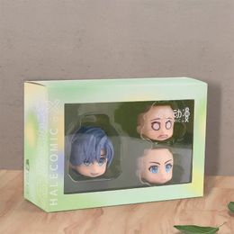 OB11 Doll Head With 3D Anime Eyes Cute Change Faces 112 BJD Doll Head For GSC Head DIY Accessories For Girl Gift Kids Toys 240305