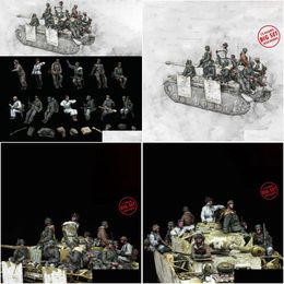 Military Figures 1/35 Resin Model Figure Kits Gk 13 Peopleno Tankmilitary Themeunassembled And Unpainted354C 231127 Drop Delivery Toys Dhbbc