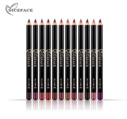 12 Colours Brand Lip Pencils Matte Lipliner Pencil Waterproof Makeup Lips 2018 Matte Lipstick Lip Liner Pen Smooth Nude Cosmetics7846457