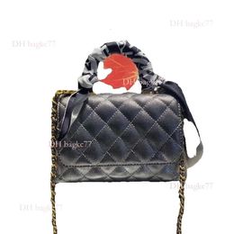 22 Caviar CC Quality Original Leather Designer Bags Totes Handle Flap Woman Cf Quilted Bag Cross Body Shoulder Handbags Chain Slant Strap Lambskin Woc