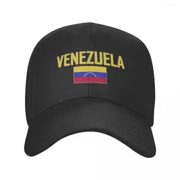 Ball Caps VENEZUELA Country Name With Flag Sun Baseball Cap Breathable Adjustable Men Women Outdoor Soccer Hat For Gift