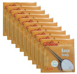 10Sets Alice Banjo Strings Coated Copper Alloy Wound DBGCG 5 Strings Set AJ057115751