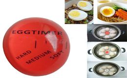 Egg Perfect Color Changing Timer Yummy Soft Hard Boiled Eggs Cooking Helper EcoFriendly Resin Egg Timer Red timer tools Kitchen S9743506