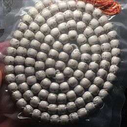 Strand Big White Star Moon Bodhi 108 Beads Bracelet