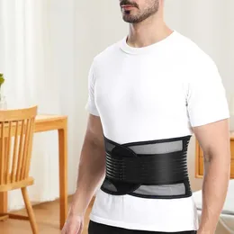 Waist Support Stabilizing Lumbar Lower Back Brace Breathable Mesh Protector With Dual Adjustable Straps For Fitness Sports