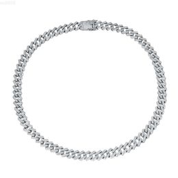 Popular Products 925 Sterling Silver Jewellery Cuban Full Diamond Hip Pop Necklace Cuban Link Choker