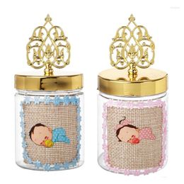 Gift Wrap Baby Shower Party Favour Clear Jar Boxes Communions Confirmation