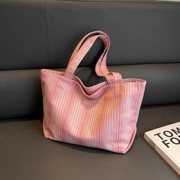 Minimalist Cloth Bag Women's Bag with Large Capacity, Casual and Versatile Single Shoulder Bag, Portable Large Bag 240315