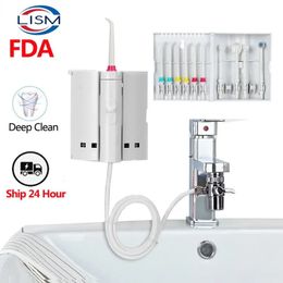 LISM Faucet Oral Irrigator Replacement Nozzles Family Dental Water Flosser Jet Teeth SPA Whitening Cleaner Power Water Pressure 240307