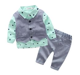 baby Boys Wedding Clothes Kids Formal Suit Boy ShirtVestPants Outfits baby clothing set Children Clothing Set LJ201023 90 Z27411319