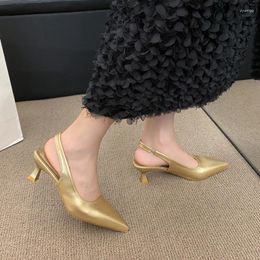 Casual Shoes 2024 For Women One Pedal Pumps Sell Like Cakes Fashion Women's Solid Colour Ladies High Heels