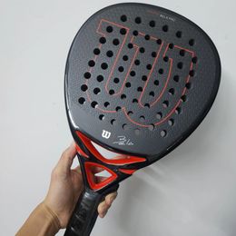 Paddle Tennis Padel Racket Portable Series Palas 3 Layer Carbon Fibre Board EVA Face Tennis Racket 240313