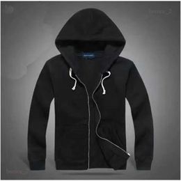 Men's Jackets Polo Small Horse Hoodies Men Sweatshirt with A Hood Cardigan Outerwear Men Fashion Hoodie High Quality New Style 209