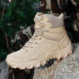 Fitness Shoes HIKEUP Men Winter Boots Outdoor Hiking Padded Trekking High Top Mountain Climbing Casual Sneakers