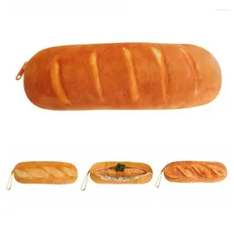 Cosmetic Bags Portable French Bread Pencil Pen For Case Makeup Zipper Bag Purse