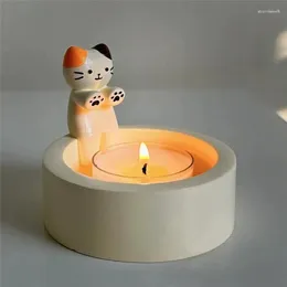 Candle Holders Cute Holder Kitten Dog Warming Paws Cartoon Funny Creative Lovely Scented Heat Resistant Crafts Home Decora