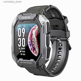 Other Watches New 2023 Smart Men IP68 5ATM Waterproof Outdoor Sports Fitness Tracker Health Monitor Bluetooth Smart for Android ios Y240316