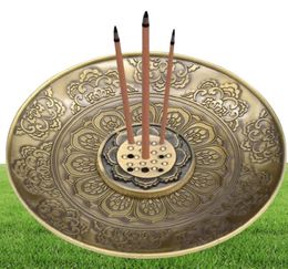 Incense Stick Holder Brass Insense Burner with Ash Catcher for Meditation Yoga Home Office Fragrance Home XB15508304