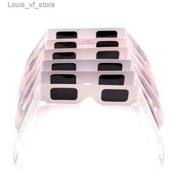Açık Gözlük Güneş Gözlüğü Dekoratif 10 PCS Güneş Tutulması Cam Güvenlik Güneşlik Doğrudan Görünüm Güneş Koruyucu Anti UV Eğitim Kağıt Gözlükleri