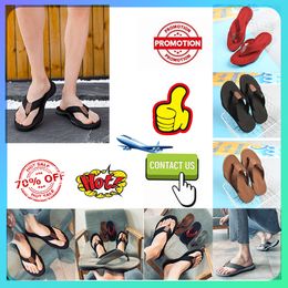 Designer Ca ual Platform Slides Sli1ppers Men Woman anti slip wear-resistant weight breathable super soft soles flip flop Flat Beach sandals side GAI