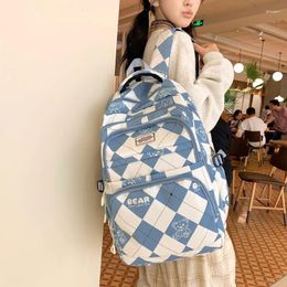 School Bags Fashion Student College Backpack Large Capacity Cute Bag Middle Teens Travel