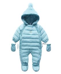 Baby Coveralls Rompers Winter Thick Boys Costume Girls Warm Infant Snowsuit Baby Wear Newborn Down Apparel Outdoor clothing2538010