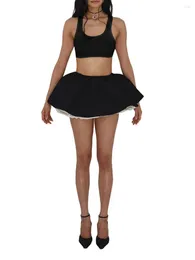Work Dresses Women Acute S Summer 2PCS Outfit Sets Long Sleeve Off Shoulder Crop Tops Solid Colour Skirt