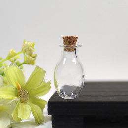 Storage Bottles 6Pcs DIY Small Drift Wishing Bottle With Cork Stoppers Transparent Crafts Clear Decoration Supplies Glass Containers