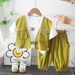 Clothing Sets New Summer Baby Clothes Suit Children Boys Girls Gentleman T Shirt Shorts 2Pcs/Set Toddler Casual Clothing Infant Kids Tracksuit