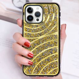 New Designer Fashion Phone Cases For iPhone 11 Pro Max X XR Xs 15 14 15Pro 14Pro 14Plus 13 12 Galaxy S24 S23 S22 Note 20 Luxury Creative Mirror Glitter Design Pattern Shell