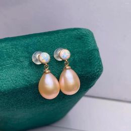 Dangle Earrings Shilovem 18k Yellow Natural Freshwater Pearls Drop Fine Jewellery Women Trendy Wedding Christmas Gift Myme8-922542zz