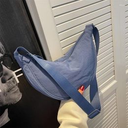 Shoulder Bags Casual Nylon Interior Compartment Soft Zipper 2024 For Women Fashion Crescent Women's Handbags