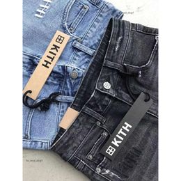 Pantaloncini da ciclismo da donna Ksubi Jeans Kith Brand lunghi Jean Denim Pantaloncini da ciclismo 741