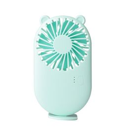 Mini Pocket Fan USB Rechargeable Cooling Handheld Fans with Base Summer Outdoor 3 Speed Hand Hold Fan with Phone Holder