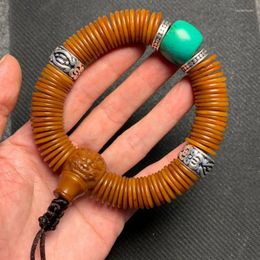 Strand Yak Bone Beads 108 Pieces Backflow Old Spirit Hand Bracelet