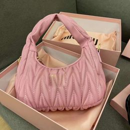 Design handbag clearance sale 2024 New Womens Bag Portable Underarm Folded Cloud Fashion Moon Teeth