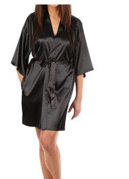 Abito da sonno donna seta satinata solida kimono abito da bagno moda da bagno notturno sexy accappatoio di grandi dimensioni abito da damigella d'onore per donne