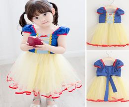 Baby Girl Princess Bow Dress Costume New Little Girl Summer Clothing Dot Skirt Birthday Party Dress Children039s Christmas Clot6402299