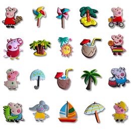 Charms Shoe Cartoon Pig Shoes Diy Kids Sandals Decorative Buckle Gifts Women Slippers For Cro C Accessories Drop Delivery Otoqr