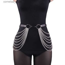 Belts Womens sexy leg chains shoulder straps garters waist tight corset belts belt belts belt beltsY240316